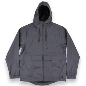 Chrome Industries Skyline Windcheater Jacket Men Medium - Gray Reflective Hooded